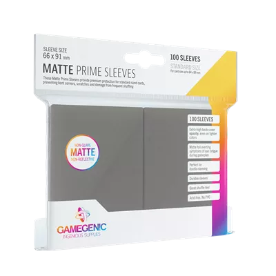 Pack Matte Prime Sleeves Dark Gray (100)