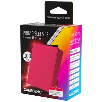 Prime Sleeves Red 66x91