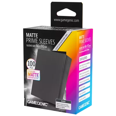 Matte Prime Sleeves Black 66x91