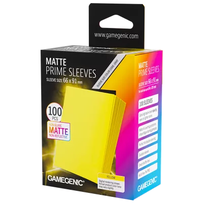 Matte Prime Sleeves Yellow 66x91