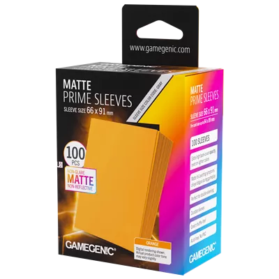 Matte Prime Sleeves Orange 66x91