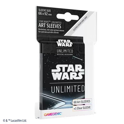 SW: Unlimited Art Sleeves Card Back Black