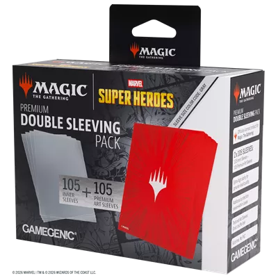 MTG Marvel SH Double Sleeving Comic Burst Red