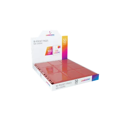 Sideloading 18-Pocket Pages Display Red (50)