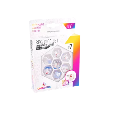 Polar Bear RPG Dice Set (7pcs)