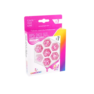 Raspberry RPG Dice Set (7pcs)