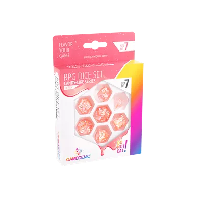 Peach RPG Dice Set (7pcs)