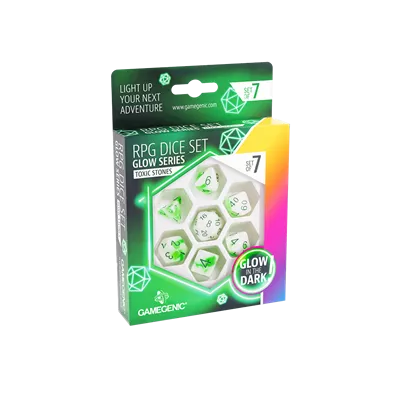 Toxic Stones RPG Dice Set (7 pcs)