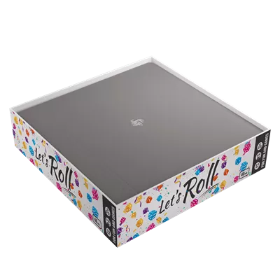 Magnetic Dice Tray Square Black/Gray