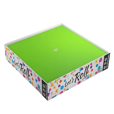 Magnetic Dice Tray Square Black/Green