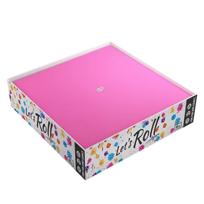 Magnetic Dice Tray Square Black/Pink