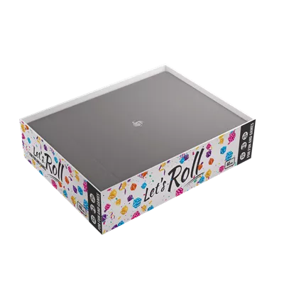 Magnetic Dice Tray Rectangular Black/Gray