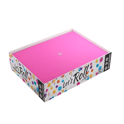 Magnetic Dice Tray Rectangular Black/Pink