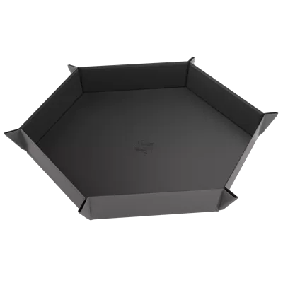 Magnetic Dice Tray Hexagonal Black/Gray