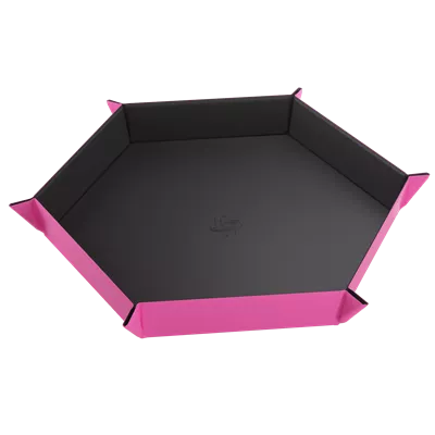 Magnetic Dice Tray Hexagonal Black/Pink