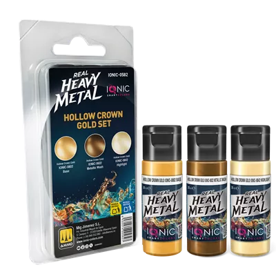 IONIC Real Heavy Metal Set de Oro Corona Hueca