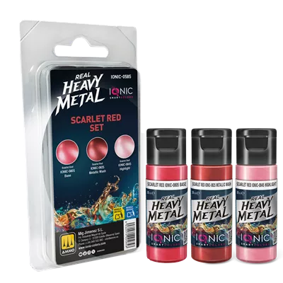 IONIC Real Heavy Metal Set de Rojo Escarlata