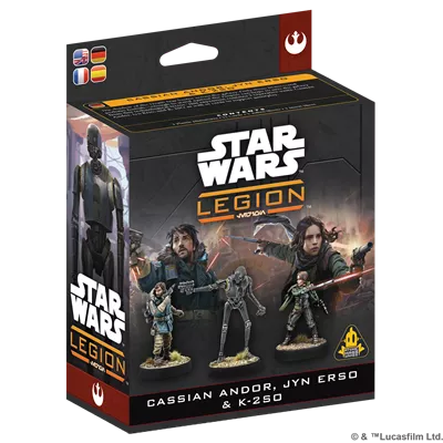 SW Legi&oacute;n: Cassian Andor, Jyn Erso & K-2SO