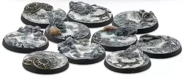 30mm Northern Tribes Scenery Bases, Alpha Series
