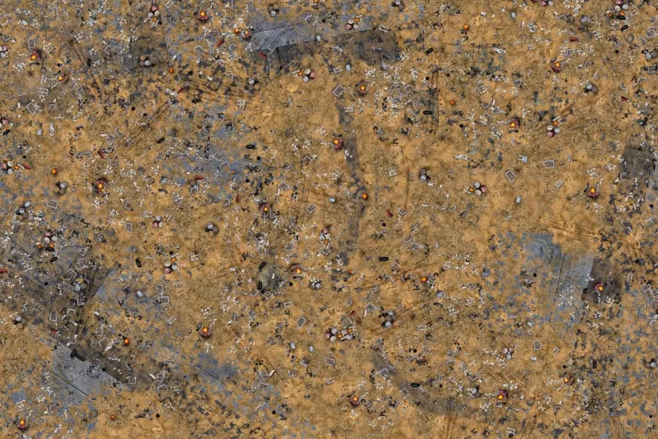Wasteland 180x120 - Tapete esquinas cuadradas extragrande