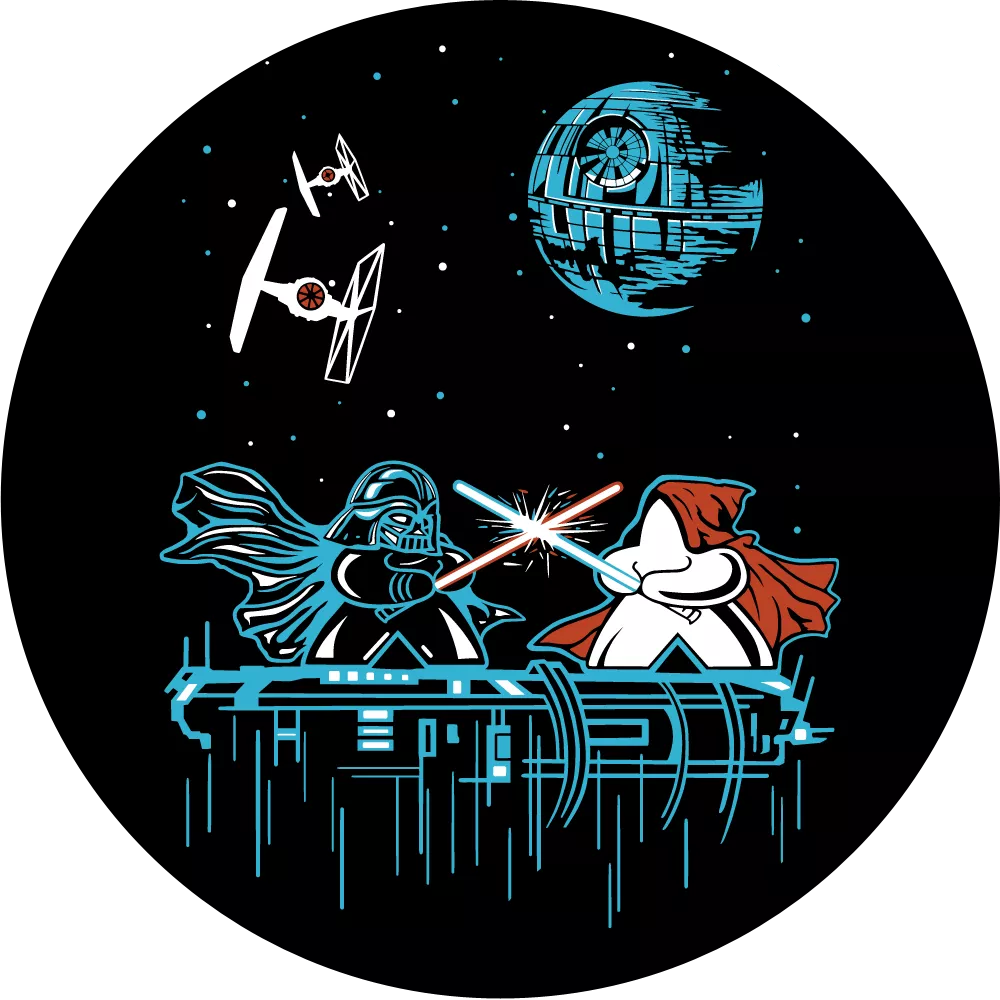 Camiseta Unisex Meeple De Las Galaxias