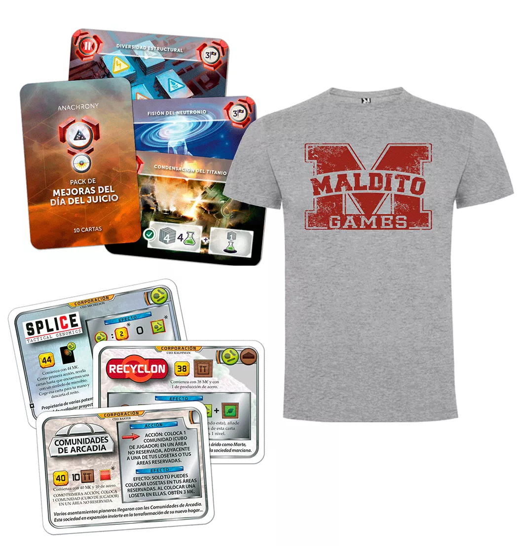 Pack Promos Terraforming Mars/Anachrony + Camiseta de Regalo Unisex