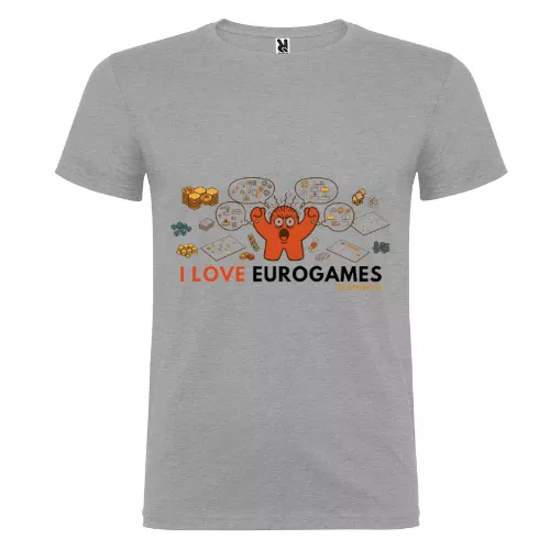 Camiseta "I LOVE EUROGAMES" Gris